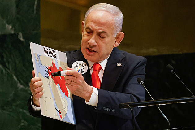 Uznáním Palestiny vzkazujete, že se vyplatí zabíjet Židy, řekl Netanjahu v OSN