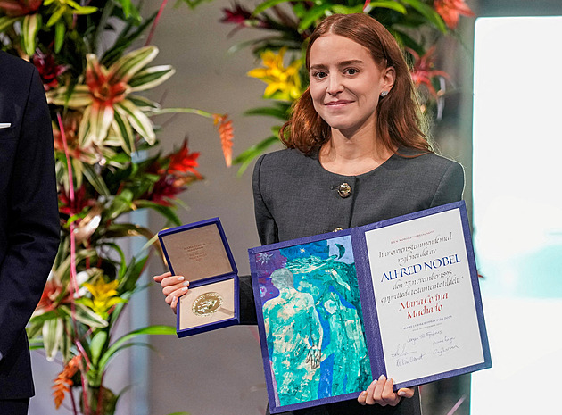 Machadová řekla, že do Osla přijede. Nobelovku za ni ale převzala dcera