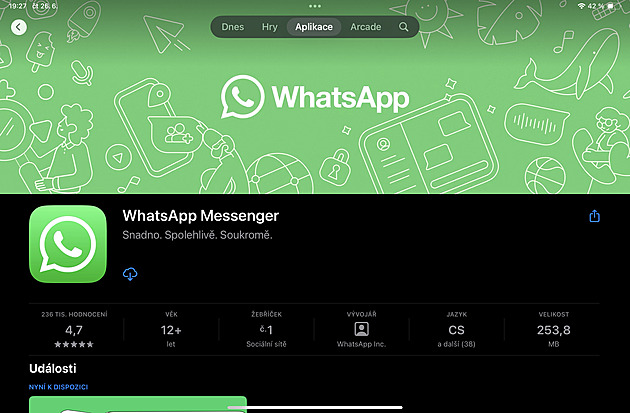 Už i WhatsApp můžete mít za peníze, ale zatím jen někde